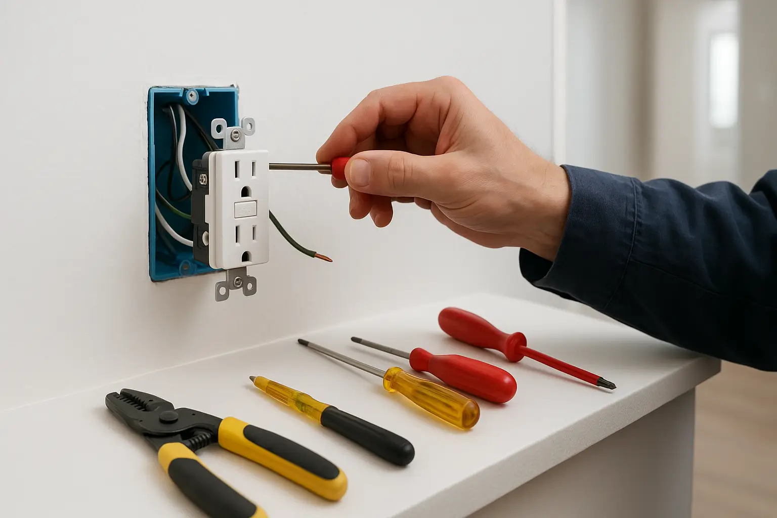 Replace two-prong outlet with three-prong