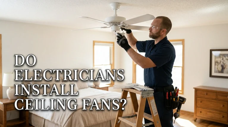 Do Electricians Install Ceiling Fans? Costs & Tips